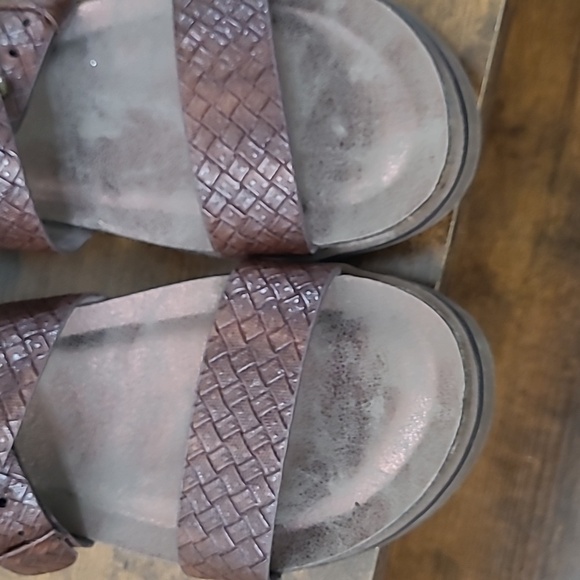 Pierre Dumas Woven Brown Platform Sandals size 9 - Picture 6 of 14